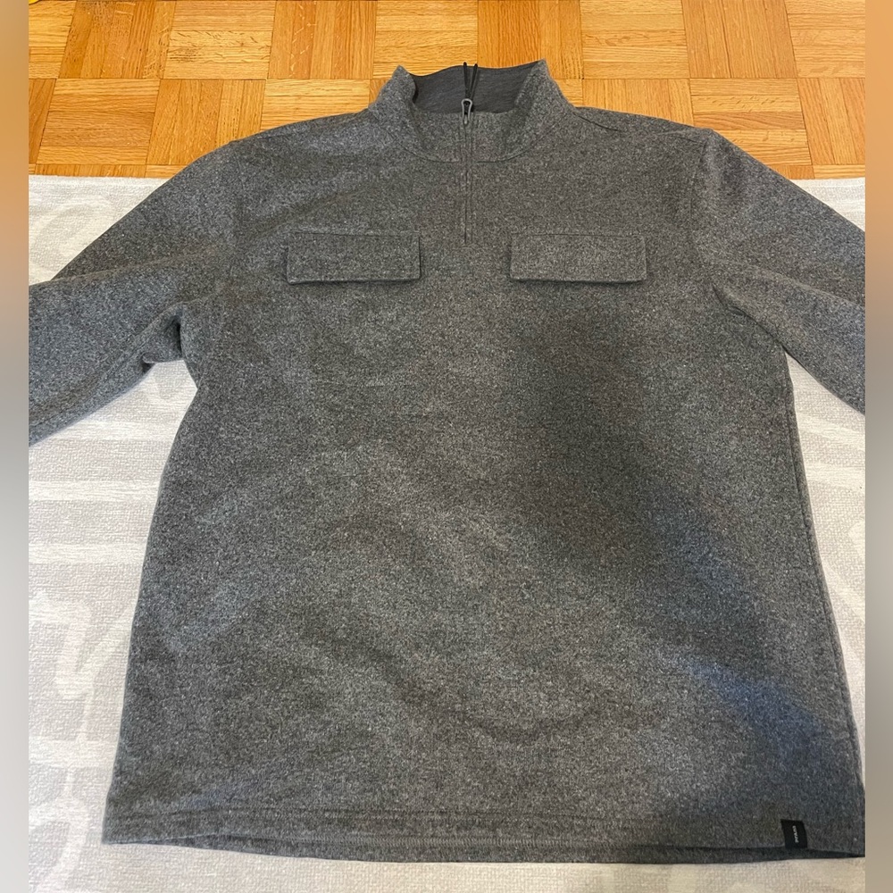 PrAna Men's Quarter Zip Wool Pullover